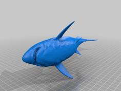 Alex’s Remix – Ark Megalodon – Sized For Ender-3 3D Printer Model