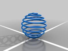 Sphere Spring (Spherical Spiral) 3D Printer Model