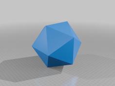 Icosahedron 3D Printer Model