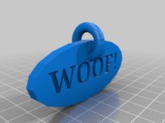 Customizable Word Ornament/Dog Tag 3D Printer Model