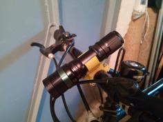 Bicycle Flashlight Holder 3D Printer Model