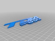 Yamaha TDM 850 Logo 3D Printer Model