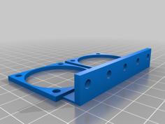 40mm Double Fan Holder For Osepp And Makeblock Beams 3D Printer Model