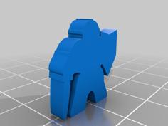 Fighter Meeple 3D Printer Model