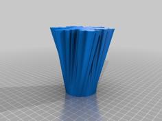 Snowflakes Vase 3D Printer Model