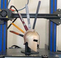 Spartan Helmet Organizer 3D Printer Model