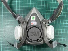 Custom Filter Respirator Mask 3M 6000-6200 3D Printer Model