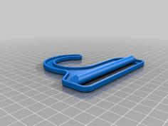 Brownie Badge Sash Hanger (Single Width) 3D Printer Model