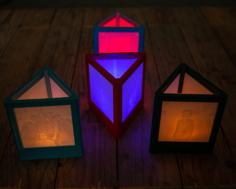 Triangular Lithophane Lamp 3D Printer Model