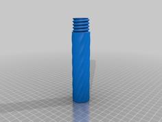 Twisted Tube (with Screw Top) 3D Printer Model