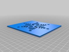 Snowflake Stencils 3D Printer Model