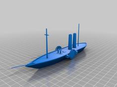 Paddle Wheel Boat 3D Printer Model