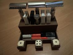 Safety Razor Holder Stand – Storage With Counter 3D Printer Model