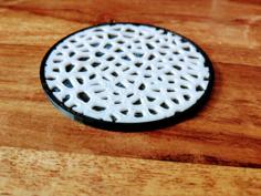 Voronoi Style Drink Coaster 3D Printer Model