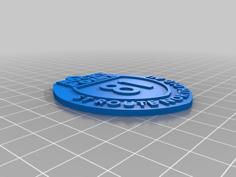 Weipa Town Rocky Point Shield Keychain 3D Printer Model