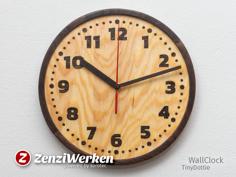 Laser Cut Clock Face “TinyDottie” Cnc