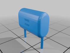 Polyester Capacitor 3D Printer Model