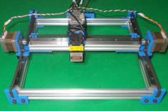 020-Homemade Laser Plotter DIY Linear Motion Guide X Y Axis Frame CNC Router Drill Milling 2 3D Printer Model