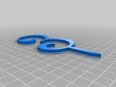 Cake Topper 3 3D Printer Model