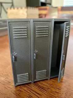 Mini Gym/School Lockers 3D Printer Model