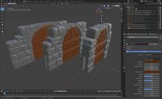 OpenForge Dungeon Stone Dungeon Sticks V3 (Set 1) 3D Printer Model