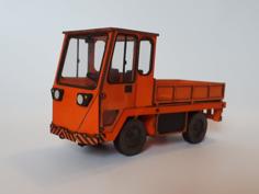 Electric Truck EТ-2054. Model 1:25 Cardboard Lasercut.