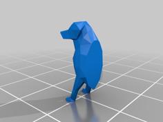 Low Poly Labrador (Dog Statue) 3D Printer Model