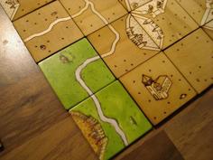 Laser Cut Carcassonne Tile Set