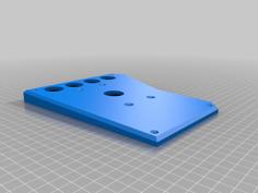 Vanjobi FightStick 24mm Buttons Panel 3D Printer Model