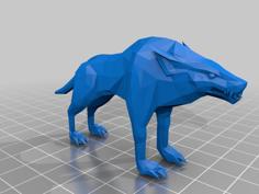 Wolf Hound Beast 3D Printer Model