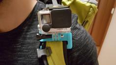 GoPro Hiking Backpack Shoulder Strap Mount 3D Printer Model