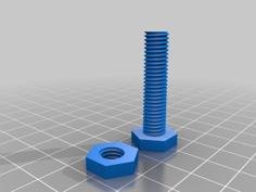 Nut And Bolt 3D Printer Model