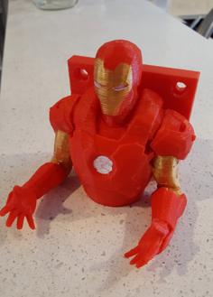 Iron Man Wall Hanger For Quadcopter Drone Guitar Hat Backpack Etc 3D Printer Model