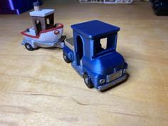 Benchy Pickup And Trailer 3D Printer Model