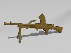 Bren Mk.1 Kulomet 3D Printer Model