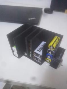 Battery Storage Holder 3D Printer Model