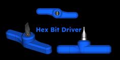 Hex Bit Driver 3D Printer Model