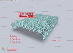 Wirecloth-Rectangle_A.(d0.3xP1.5)(STL-35) 3D Printer Model