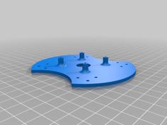 Comet New Center Plate Without Dampening 3D Printer Model