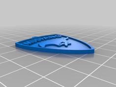 Mustang Logo Keychain 3D Printer Model