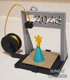 3D PRINTER PRINTING ORNAMENT – Separate Parts 3D Printer Model