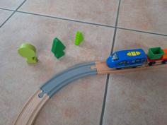 Train Track Curved 3D Printer Model