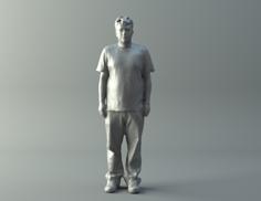 Male Figure 3D Printer Model