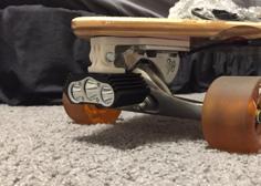 GoPro Skateboard / Longboard Mount, And Light 3D Printer Model