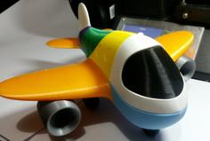 Deemoss Puzzle Plane Remix With Inner Magnets 3D Printer Model