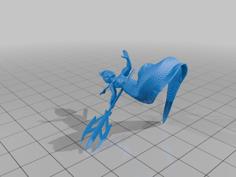 Merman Warrior 3D Printer Model