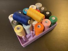 Sewing Thread Box For 20 Large Threads (500m) 3D Printer Model