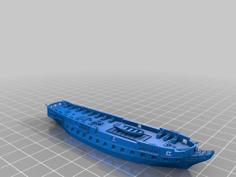 United States Heavy Frigate 3D Printer Model