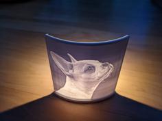 Tealight Lithophane Stand 3D Printer Model