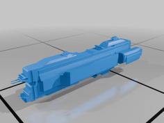 UNSC Scholte-Class Missile Corvette Low-Res Halo Fleet Battles 3D Printer Model